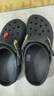 卡骆驰（CROCS）檀健次同款复古小鲸鱼洞洞鞋时尚厚底洞洞鞋花园鞋206302 白色-100(含智必星) 38 (240mm) 实拍图