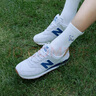 NEW BALANCE NB574官方休闲鞋男鞋女鞋夏季休闲复古舒适透气百搭轻便运动鞋 灰色 ML574LGI 40 (脚长25cm建议拍大半码) 实拍图