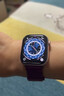 Apple/苹果 Watch S11 智能手表GPS款46毫米银色铝金属表壳雾紫色运动型表带S/M MEVW4CH/B母亲节 实拍图