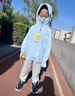 牧萌儿童防晒衣男女童防晒服夏季冰丝凉感宝宝防晒外套披肩 北极熊 L 实拍图