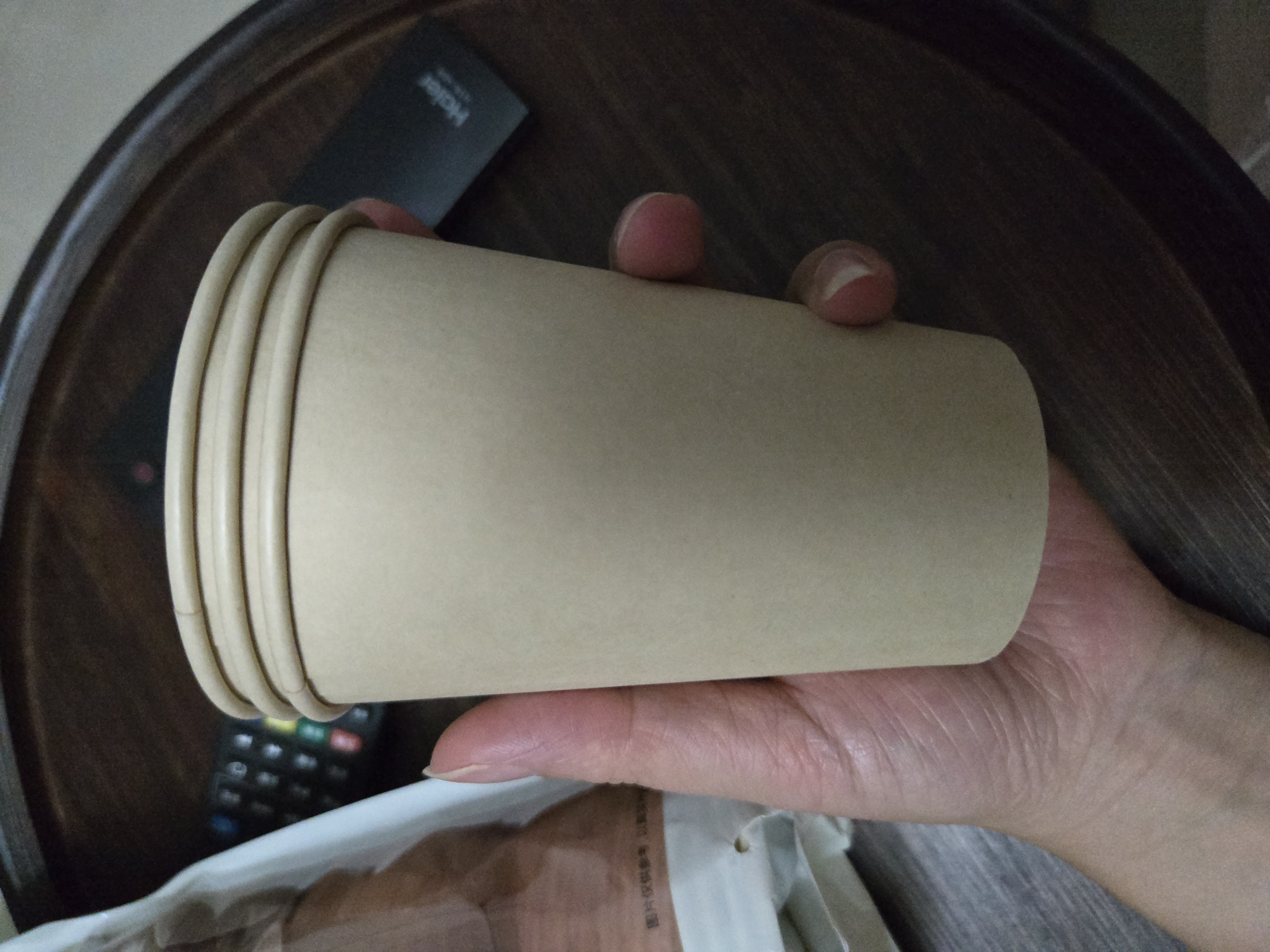 京东京造纸杯一次性杯子 加厚食品级竹纤维商务家用水杯260ml【60只】 实拍图