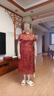 奥丝婕（Aosijie）高端品牌真丝连衣裙女2026夏季新款桑蚕丝喜婆婆婚宴装改良款旗袍 红色 （高档桑蚕丝系列） 2XL 【115-125斤】 晒单实拍图