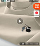 JEANSWEST LIFE真维斯短袖男士夏季纯棉圆领半袖t恤青少年多巴胺重磅透气打底衫A 实拍图