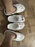 卡骆驰（CROCS）贝雅卡骆班洞洞鞋轻便耐磨一脚蹬休闲鞋女鞋时尚沙滩鞋|205089 白/深蓝-126(含智必星) 36 /37(220mm) 实拍图