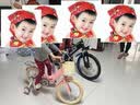 永久（FOREVER） 儿童自行车6-10岁自行车儿童单车儿童自行车小孩自行车儿童山地 高配蓝|6速+辐条轮+后货架+礼包 22寸【适用身高140-165cm】 实拍图