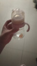 小土豆（potato）吸管奶瓶婴儿玻璃宽口径带手柄重力球配L号4个月以上 240ml妃桃粉 实拍图