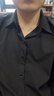 西域骆驼（VANCAMEL）短袖衬衫男夏季港风帅气男士宽松外套百搭休闲男装衬衣 黑色 M 实拍图