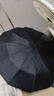 108骨雨伞自动男女折叠加大太阳伞晴雨两用伞防晒防紫外线遮阳伞 全自动【60根双龙骨晴雨伞】黑色 实拍图