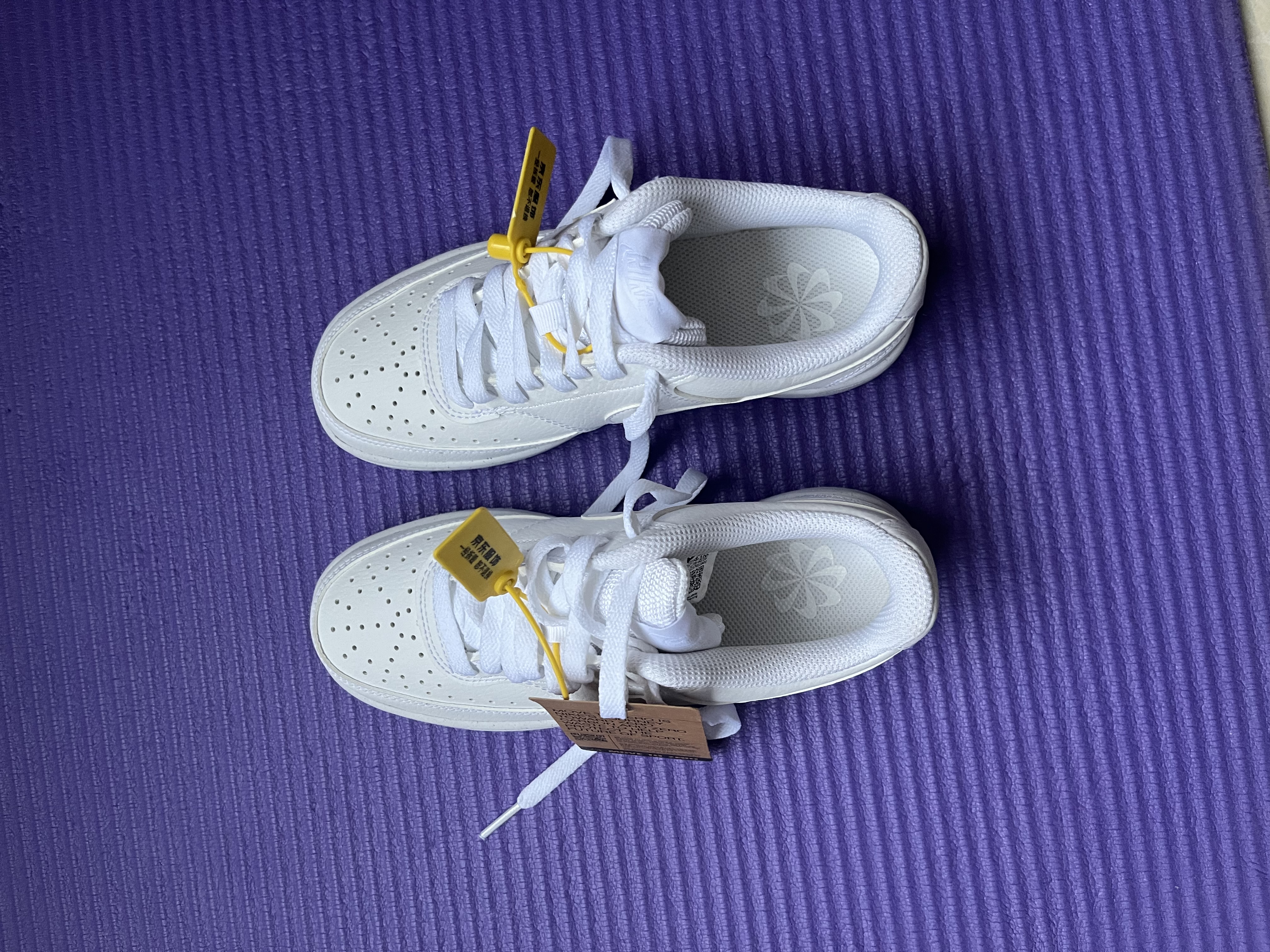 耐克NIKE运动板鞋女缓震COURT VISION运动鞋DH3158-100白35.5 实拍图