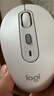 罗技（Logitech）M221 轻音鼠标 无线鼠标 办公鼠标 对称鼠标 带无线微型接收器 米白色 实拍图