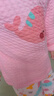 舒贝怡婴儿衣服儿童内衣套装春秋宝宝睡衣纯棉夹棉保暖分体两件套粉110 实拍图