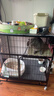 京喜自营-专用品牌猫笼子超大室内猫别墅多层猫舍送货上门 【爆款】方管款-黑色双层78*55*85 套餐一：三件套 实拍图