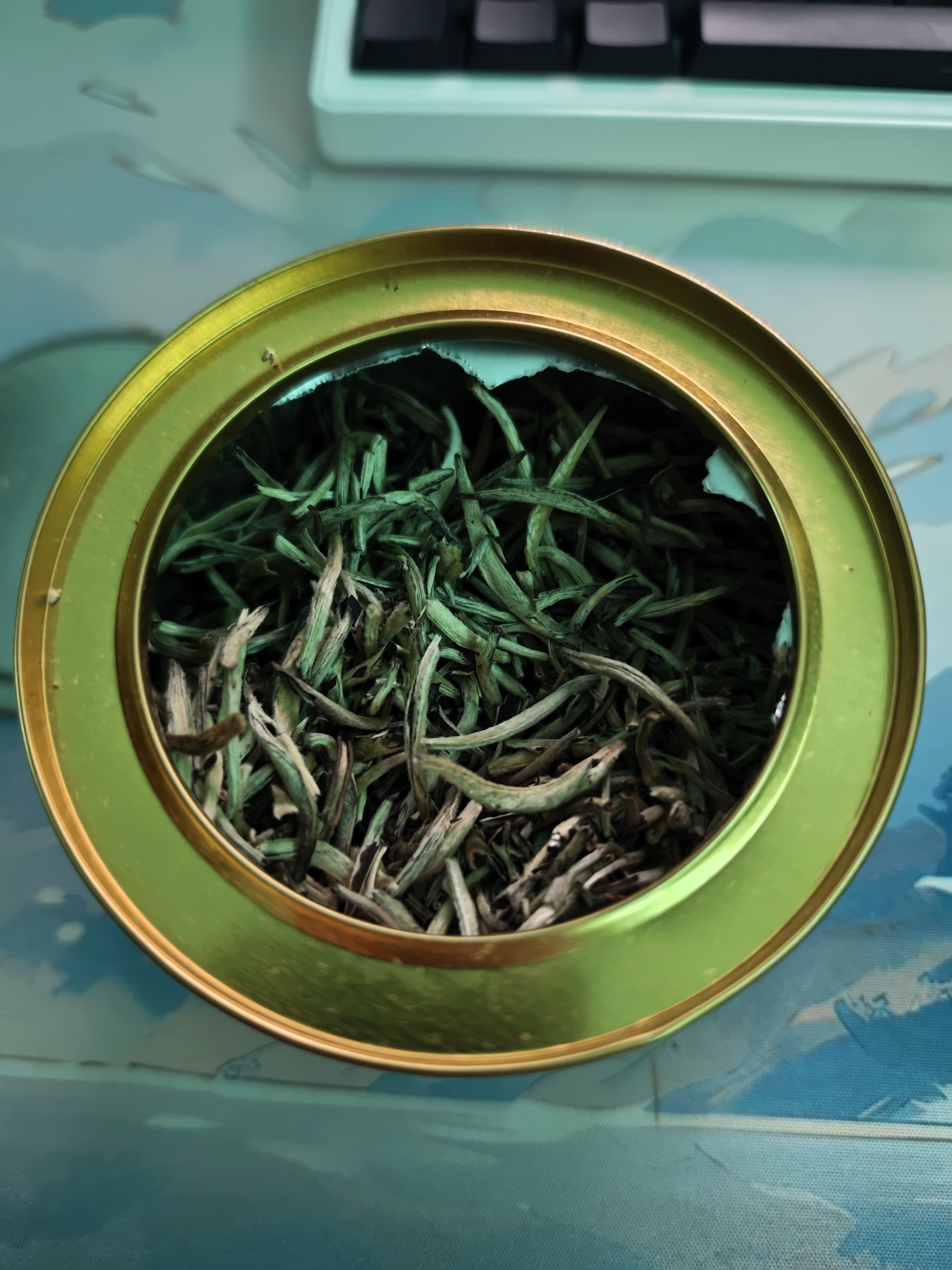 匠界白毫银针白茶茶叶云南月光白毫银针特级头采芽头罐装50g礼盒送礼 实拍图