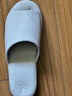MUJI男女通用 水洗棉厚底拖鞋 无性别 男鞋女鞋 前开/灰色条纹 5S 24 cm/M/38码（2.0） 实拍图