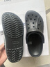 卡骆驰（CROCS）贝雅卡骆班洞洞鞋轻便耐磨一脚蹬休闲鞋女鞋时尚沙滩鞋|205089 黑色/白色-066 39 (240mm) 实拍图