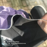 雨衣电动车摩托车雨披成人男女单人双帽檐雨衣加大加厚骑行雨衣 大号双人双帽横宽1.9米 紫色 实拍图