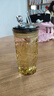 玻璃吸管水杯新款高颜值小熊吸管杯办公室家用钻石杯可爱创意杯子 钻石小熊【茶色】 330ml 实拍图