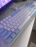 达尔优（dareu）EK815机械合金键盘 有线键盘 游戏键盘 108键单光 男生女生 电脑键盘  白色蓝色 青轴 实拍图