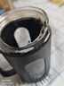 新款玻璃杯商务防爆把手大容量手柄办公室泡茶水杯防摔男女杯子 活动商务黑【两款随机发】 500ml 实拍图