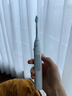 飞利浦（PHILIPS）声波电动牙刷钻石3系 5倍洁齿5种模式 刷头*2【亮白+洁净】生日礼物 母亲节礼物 HX5181/01  白 实拍图