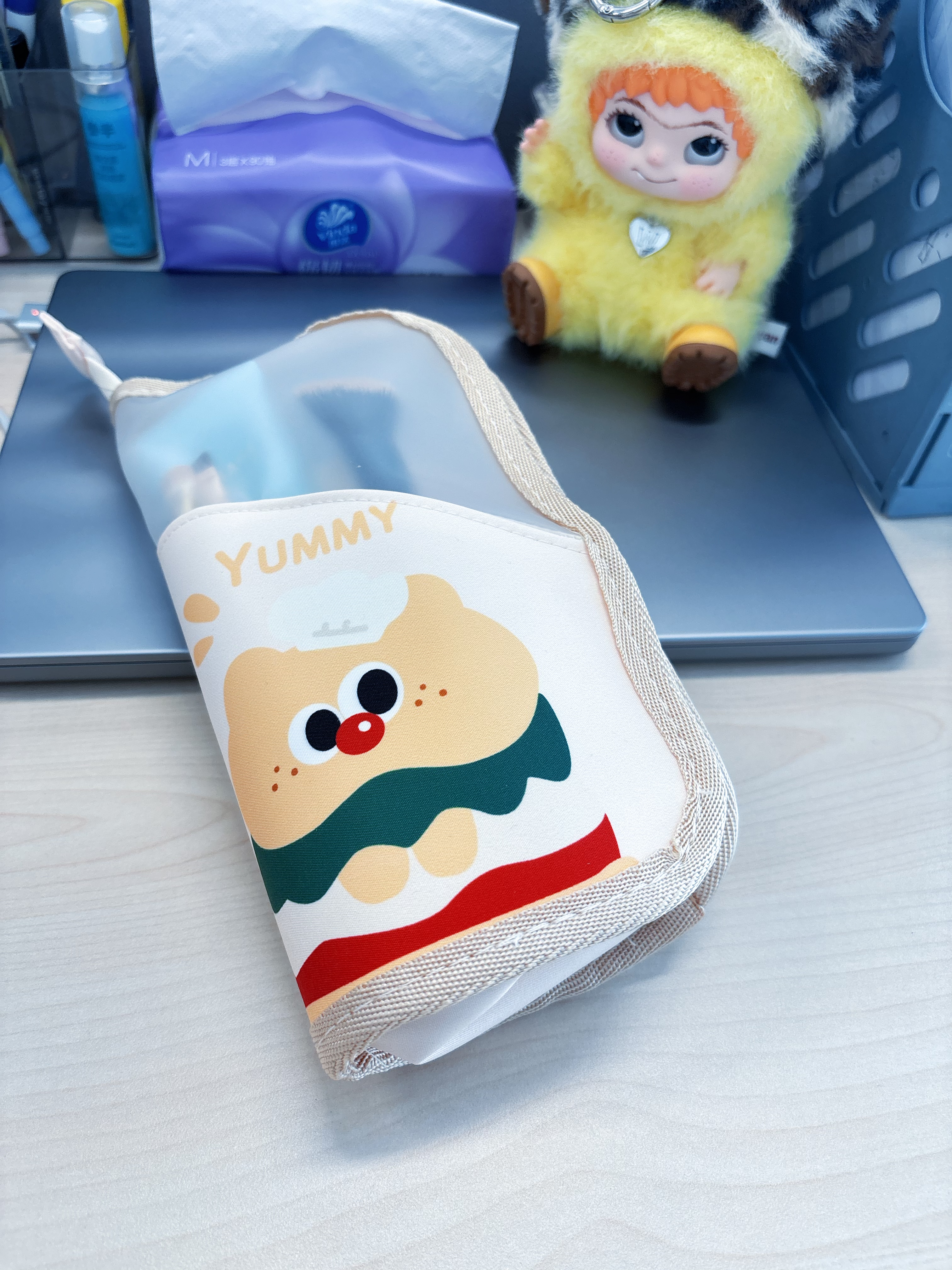 范爷家站立式化妆刷收纳包透明洗漱袋防水便携旅行出差笔刷眉笔刷子眼影 实拍图