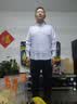 花花公子（PLAYBOY）长袖衬衫男春秋季男士衬衣男条纹商务休闲绅士外套 白条 2XL 实拍图