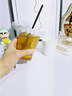双枪（Suncha）奶茶杯一次性塑料水杯带盖吸管露营外带便携用咖啡杯400ML*20套 实拍图
