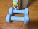 Keep哑铃女男健身家用彩色浸塑环保手铃亚铃全身塑形水蓝2kg*2 实拍图
