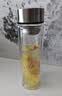 天喜（TIANXI）玻璃杯双层加厚水杯男女带茶隔泡茶杯大容量本色350ml礼物 实拍图