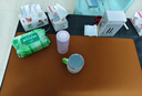 京东京造800*400mm超大双料桌垫鼠标垫 加长大号办公游戏电竞电脑桌垫 皮革触感天然橡木 防水耐磨 茶色 实拍图