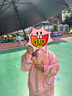 牧萌儿童雨衣男童连体套装防水全身幼儿园女孩小童 樱花独角兽 L 实拍图