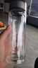 【京东物流配送】高硼硅双层玻璃杯大容量泡茶杯水杯子茶水分离杯 【活动】350ml1只 实拍图