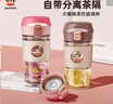 大嘴猴（paul frank）水杯高硼硅玻璃杯 茶水分离泡茶杯子男女士高颜值耐高温学生430ml 实拍图