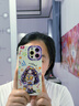 圣图朗新款17苹果16多巴胺女孩iphone15promax可爱14plus手机壳12卡通11高级感XS全包液态硅胶软13防摔套 液态硅胶-捧花女孩-古董白  iPhone 16 pro max 实拍图