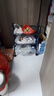 溢彩年华厨房置物架落地储物架移动收纳小推车蔬菜架子多层零食架1056-BK 实拍图