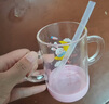 富光 玻璃杯家用儿童牛奶杯子带刻度耐热吸管水杯喝奶杯微波炉可加热 实拍图