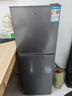 现代（HYUNDAI）（韩国现代）小冰箱迷你小型家用冷藏冷冻宿舍出租房办公室双开门二门电冰箱节能省电 118L灰【行业爆款+省电轻音】 实拍图