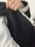 百图betu女装冬季新款短外套撞色边环保羊剪绒短外套女2311T73 黑色 S 实拍图