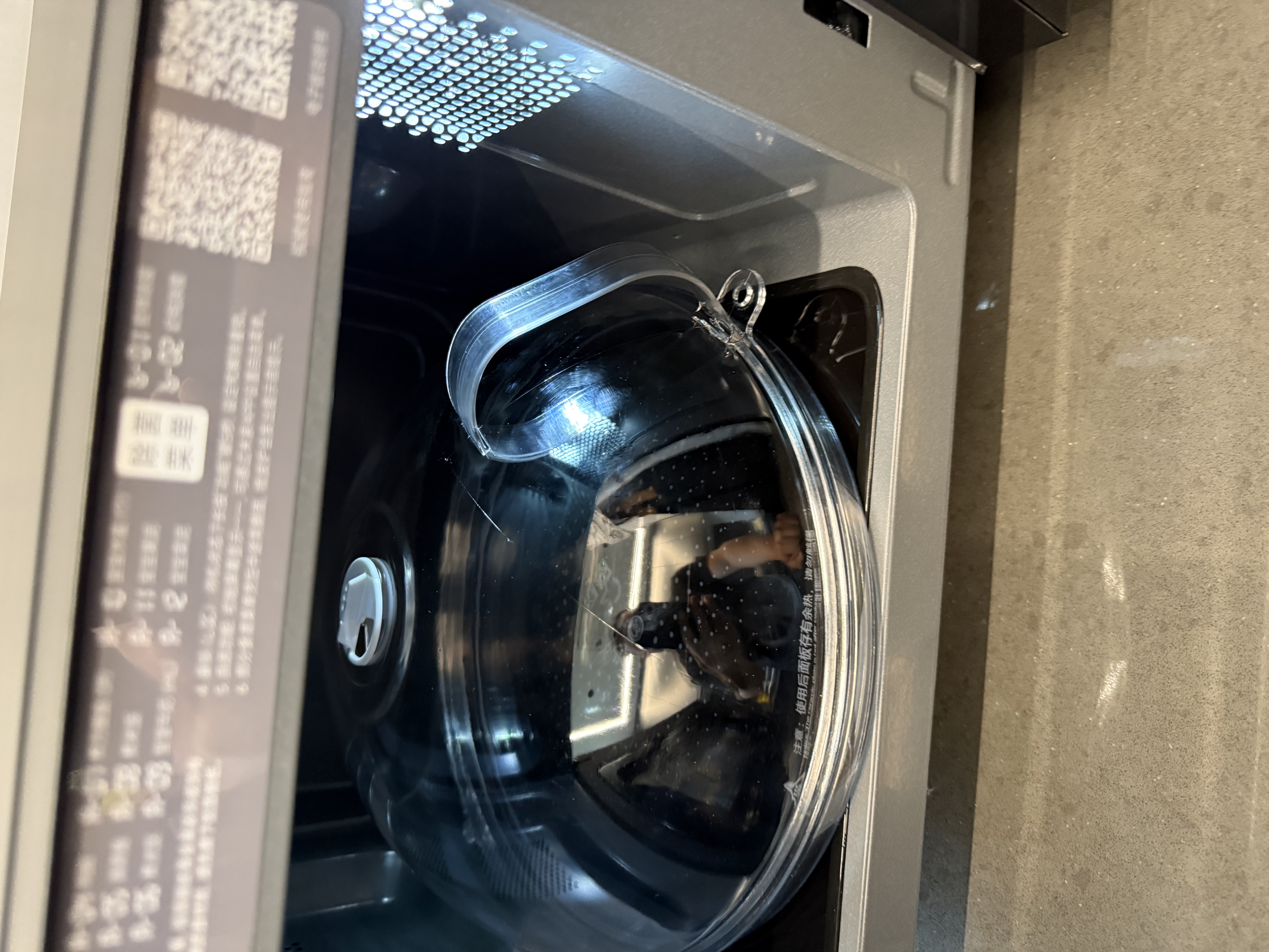 海迎微波炉加热盖防溅盖耐高温防油溅微波炉专用器皿盖子热菜罩防溅罩 大号升级款+托盘 [耐高温180度] 实拍图