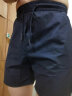 摩卡思赫（M.CRANE M）运动短裤男 跑步健身速干三分裤 透气弹力夏季薄款四分深蹲训练裤 宝蓝色（轻薄款) L(135-155斤) 实拍图