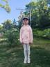 牧萌儿童防晒衣男女童防晒服夏季冰丝凉感宝宝防晒外套披肩 水蜜桃 XL 实拍图