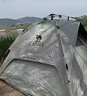 骆驼（CAMEL） 户外帐篷黑胶折叠便携式野营帐露营装备过夜防雨遮阳防晒 沙绿色【黑胶防晒】，A111-3C 双层液压 晒单实拍图