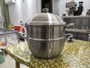 京东京造 蒸锅 加厚大容量304不锈钢家用汤锅双层多用【送蒸盘】30cm 实拍图