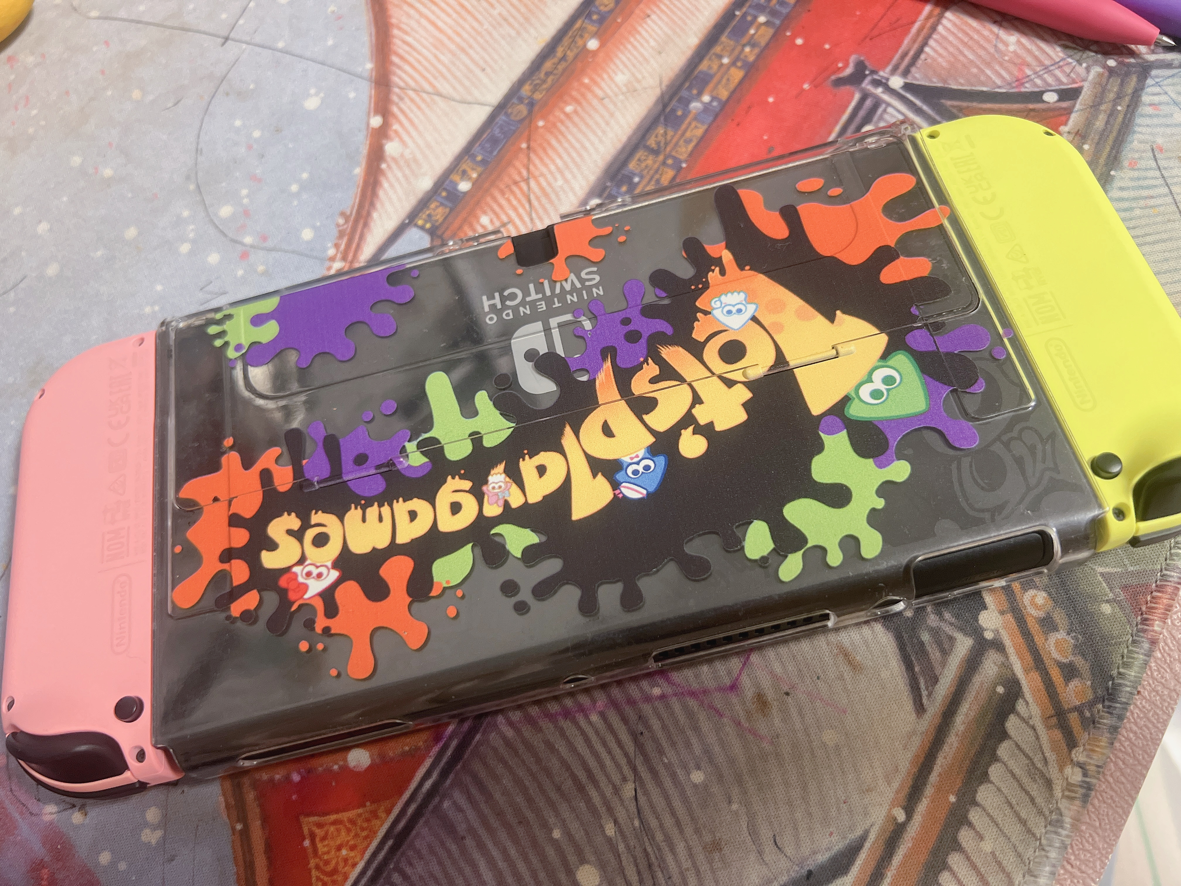Nintendo Switch任天堂Joy-Con手柄【海外版】一代OLED续航游戏手柄左粉右黄NS周边配件手柄国行港版海外版可用 实拍图