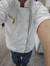 耐典厨师服长袖工作服白色男女同款厨房厨师服工装ND-SC单红边 实拍图