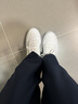 阿迪达斯（adidas）男女鞋板鞋春季皮面防泼水小白鞋百搭运动休闲鞋 亮白 42.5 实拍图