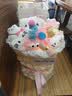 SEVENMOONS生日礼物卡通花束helloKitty凯蒂猫520情人节送男女友闺蜜礼物 粉色小香风凯蒂猫+礼袋灯串+贺卡 实拍图