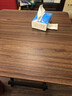 折叠桌餐桌家用小户型吃饭桌简易租房出租屋正方形小方桌子便携式 胡桃+黑架【60*60*55cm】 实拍图