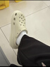 卡骆驰（CROCS）贝雅卡骆班洞洞鞋轻便耐磨一脚蹬休闲鞋女鞋时尚沙滩鞋|205089 白/深蓝-126 39 (240mm) 实拍图