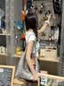 ECODAY编织托特包通勤包女包大容量单肩包手提包女情人节生日礼物送女友 My dear friend-B007Y 银色 大号 实拍图